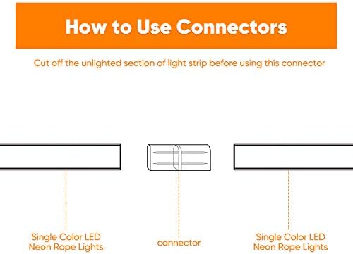 Ragyog Dekoráció Csomag Termék Csatlakozó Csomag hideg Fehér 45M/150ft LED Neon Kötél Világítás Készlet