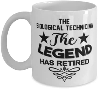 Biológiai Technikus Bögre, A Legenda szerint Visszavonult, Újszerű, Egyedi Ajándék Ötletek, Biológiai Technikus, Bögre Tea Csésze Fehér