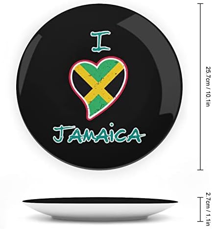 Imádom JamaicaCustom Fotó porcelán Díszítő Lemez Személyiség Kerámia Tányér Mesterségek, a Nők, Férfiak, Ajándékok, Display