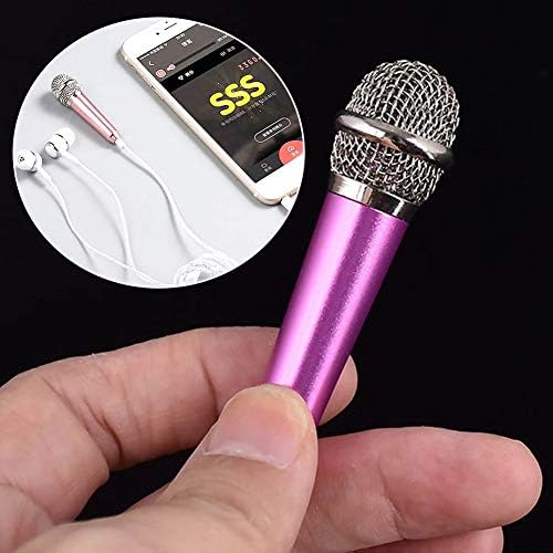 TWDYC Mini Vezetékes Mikrofon, 3,5 mm-es Sztereó Stúdió Hordozható Audió Fülhallgató KTV Karaoke Beszéd Telefon Számítógép zajszűrés