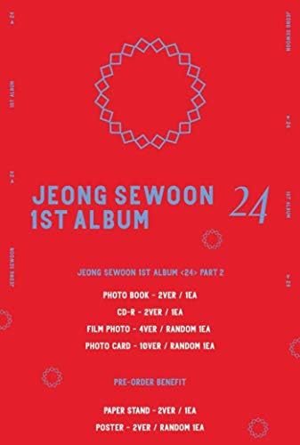 Jung Sewoon 24 Rész.2 1. az Album Egyik Verzió CD+1p Poszter+128p Fotókönyv+1p Film, Fotó+1p fénykép kártya+Üzenetet fénykép
