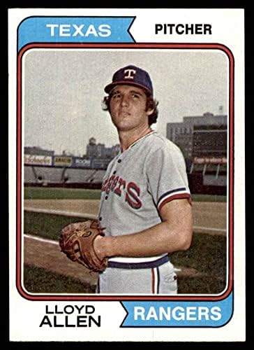 1974 Topps 539 Lloyd Allen, Texas Rangers (Baseball Kártya) VG/EX Rangers
