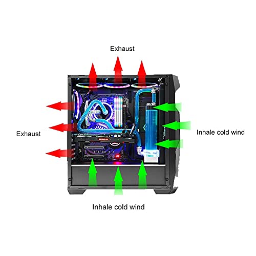 ZPPZJH 120mm Számítógép hűtőventilátor RGB-PC-n Radiátor az Esetben Állítható Ventilátor LED Hűtőborda Színes Hűvösebb Rajongók Számítógép