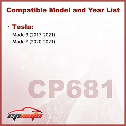 EPAuto CP681 (1107681-00-A) Kabin légszűrőt tartalmaz Aktív Szén helyett Tesla Model 3 / Modell Y