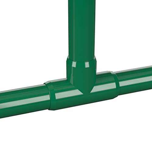 FORMUFIT F001TEE-GR-4 Tee PVC Szerelés, Bútor Minőségű, 1 Méretű, Zöld (Pack 4)