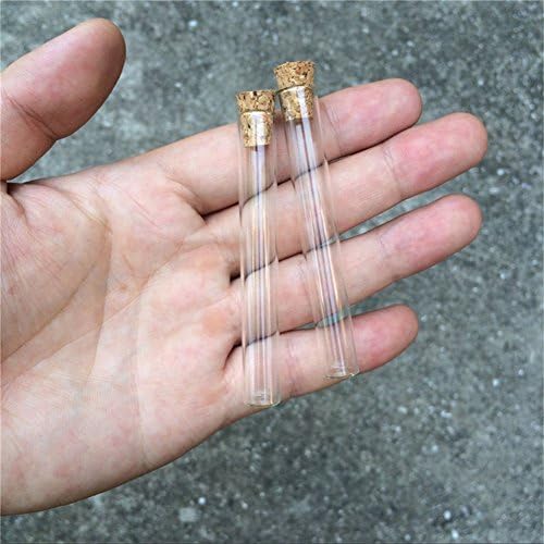 Mini 4ml Kis Injekciós Üveg, Üvegek Kémcsőben A Parafa Dugóval Üres Üveg Átlátszó befőttes üveg Palackok 100-as(10x75mm-shiguan)