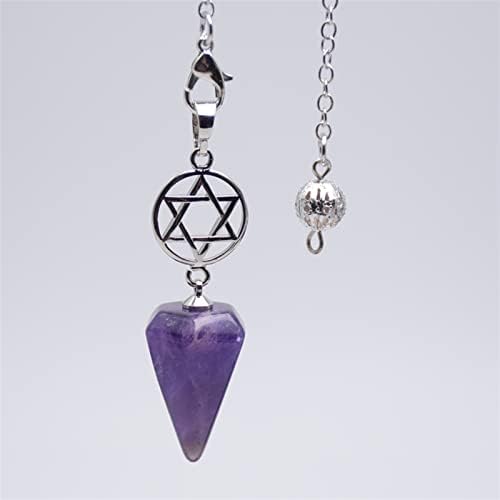 Kristály Pendulums az Öntőforma Amulett Jóslás Meditáció Kúp Inga Természetes Kő Kvarc Pont Medálok (Szín : 6)