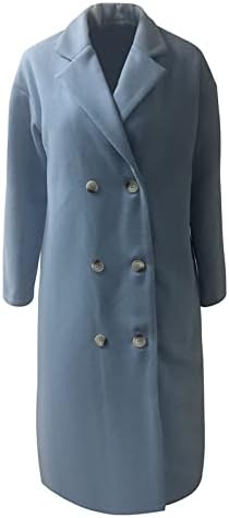 Szép Ruhákat Árok Kabátok Női Meleg Mellű Ál Gyapjú Gyapjú Kabát kabát Kabát Hajtókáját Vékony, Hosszú Kabátban, Outwear