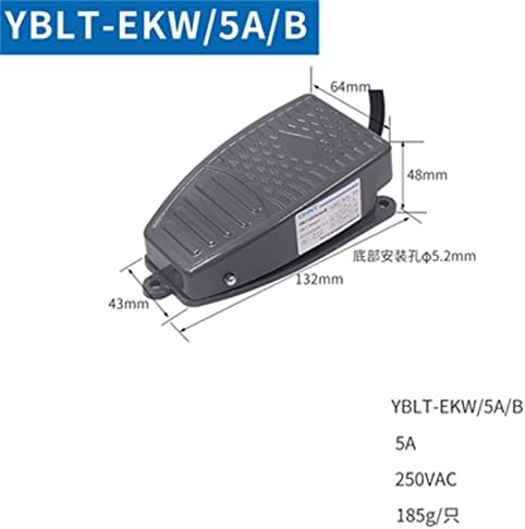 ZAAHH 1db lábkapcsoló YBLT-EKW/5A/B Egyéni beállítások Visszaállítása Pontot YBLT-3/4 Gép Pedál YBLT-YDT1/11 (Szín : YBLT-EKW-5A-B)