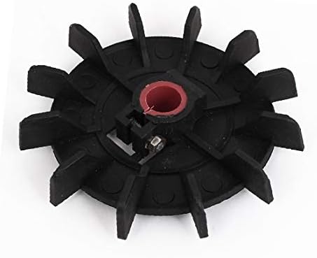 X-mosás ragályos 15 mm-es Belső Átmérőjű Műanyag 12 Járókerék Motor Ventilátor Lapát Kerék Csere Fekete(Reemplazo de la rueda de