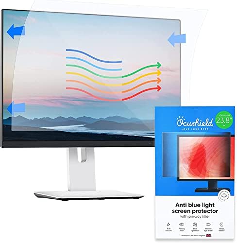 Ocushield 24 (16:9) Prémium Anti Kék Fény, a Képernyő Védő Laptop Számítógép Monitor - Nem - Adatvédelem - Tükröződésmentes