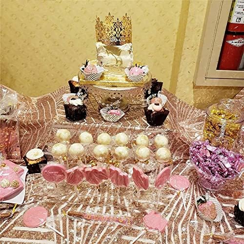 Typutomi 2DB Cake Pop Tartó, 15 Lyukak Átlátszó Akril Cake Pop Állni Nyalóka Tartót Esküvői Buli, Születésnapi Kijelző Állni, Candy