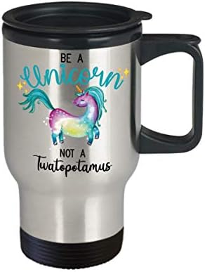 Unikornis Ajándékok Egyszarvú Nem Twatopotamus Aranyos Egyszarvú Utazási Bögre Ajándék Nőknek Bögre Tea Csésze Egyszarvú Születésnapi
