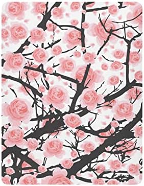 ALAZA Rózsaszín cseresznyevirág Sakura Virág Flroal regisztrálni Ellátott Mózeskosár Lap a Fiúk Baba Lányok Kisgyermek, Mini Mérete