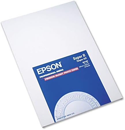 Epson Premium Photo Paper Papírt, 10.4 Milliót, 13 X 19, Magasfényű Fehér, 20/Csomag