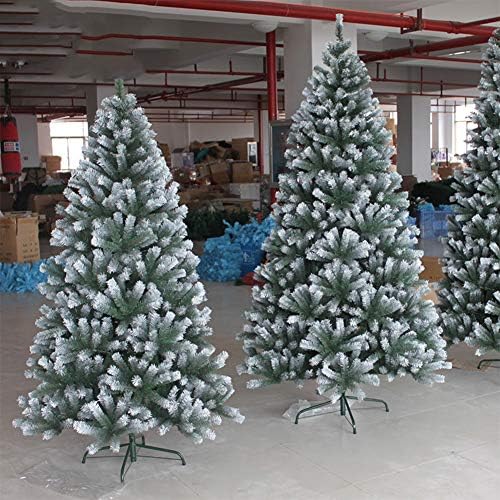 DULPLAY Klasszikus Mesterséges karácsonyfa, Özönlöttek a Hó Levelek Kivilágítatlan Dekoráció Karácsonyi Fenyőfa Auto-Terjed Szilárd