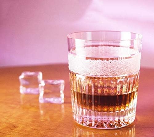 Kristály Pohár - Régi - Whiskey Szemüveg - Klasszikus Lowball - Készlet 6 Reteszeket - Sziklák Üveg - Bourbon - Scotch - Whisky -