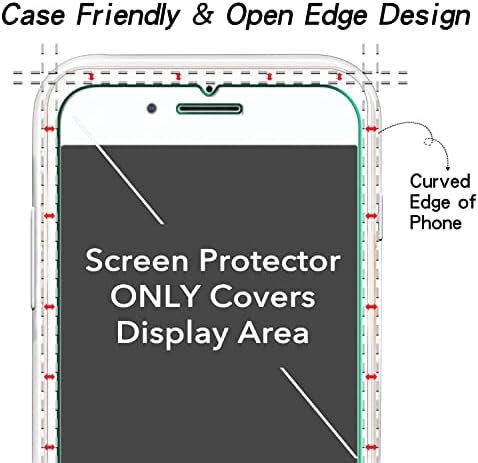 KATIN [2-Pack] képernyővédő fólia iPhone SE 3, SE 2022, iPhone, SE 2, SE 2020 4.7-Es Edzett Üveg, Anti Karcolás, 9H Keménység, az Ügy Barátságos
