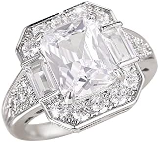 Eljegyzési Női Gyémánt Ékszer Aranyozott Gyűrű Gyémánt Gyűrű Gyűrű Gyűrűk Gyűrű Szett Nők számára