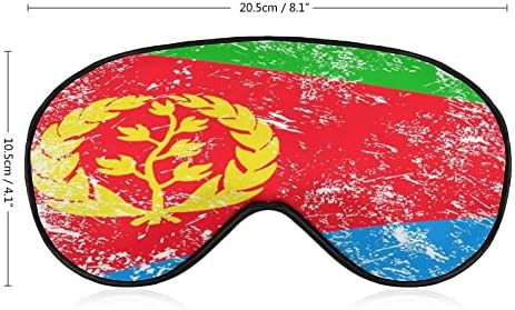 Eritrea Retro Zászló Alszik Kendőt Maszk Aranyos Szem Árnyék Vicces Este Fedél Állítható Pánt a Nők, Férfiak