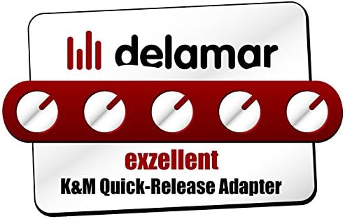 K&M Konig & Meyer 23910.000.55 Mikrofon Állvány Adapter | 2-Pc Easy Szorítani Markolat / Quick Release | Tartalmazza⅜, ⅝ Szál | Zene & Mikrofon