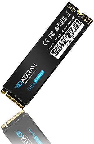 Dataram Belső SSD, PCIe NVMe M. 2 2280 szilárdtestalapú Meghajtó PCIe Gen3 8 gb/s (1TB)