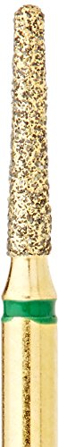 CROSSTECH G855/012C 24 KARÁTOS Aranyozott Gyémánt Burs, Kör Végén Kúpos, Durva (Csomag 5)