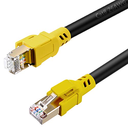 Nanxudyj Macska, 8 Ethernet Kábel, 26AWG Legújabb 40Gbps 2000Mhz SFTP Patch Kábel 1ft, nagy teljesítményű, Nagy Sebességű Cat8 LAN Hálózati
