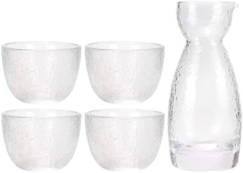 Hemoton Étkészlet Beállítja Martinis Poharat Pohár Csésze Készlet Átlátszó Üveg Japán Szaké Set - Tokkuri Üveg Meleg vagy