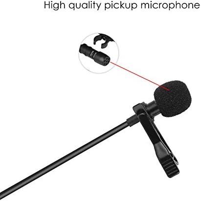 Wuqioei Clip Mikrofon, 360 ° Forgó Hajtóka Mikrofon Hab-Sapka, 3,5 mm-es Kábel, PC, Okostelefon, Kamera, Videó Felvétel, Podcast, Konferencia