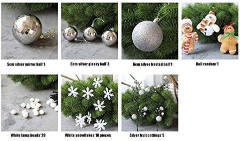 SHUISHU Mini karácsonyfa, Asztali Bevásárlóközpont Dekoráció Otthon Karácsonyi Zöld Fenyőfa Díszek, Karácsonyi 60cm 1123