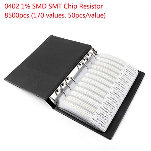Areyourshop 8500PCS 0201 1% - OS SMD Chip SMT Ellenállás 170 Értékek Minta Könyv YAGEO DIY Készletek