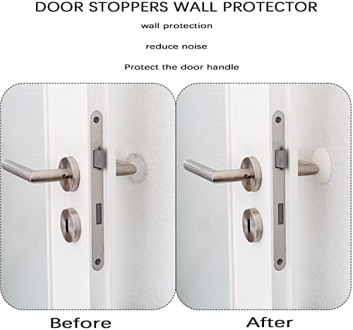 Ajtó Retesz Wall Protector 8 Pack 3.15 Ragasztó Szilikon Újrafelhasználható Lökhárító Protector Tiszta Ajtó Lökhárítók Sokk Elnyelő
