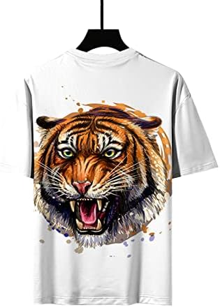 Férfi Tigris póló Férfi ruházat 3D Nyomtatás Póló Újszerű Grafikus Ing, Rövid Ujjú Kerek Nyakú Alkalmi Póló