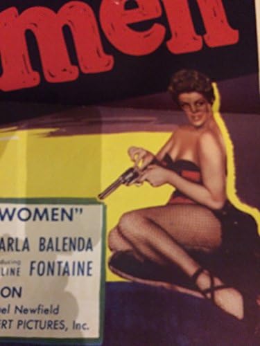 Törvényen kívüli Nők, 1952 eredeti film poszter, színes, 27 x 41
