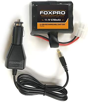 FOXPRO Nagy Kapacitású Akkumulátor Autós Töltő - 6,700 mAh, Fekete