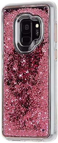 Case-Mate - Samsung Galaxy S9 Esetben - VÍZESÉS - Lépcsőzetes Folyékony Csillogás - Védő Design - Rose Gold