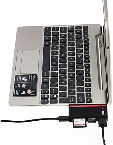 Navitech 2 az 1-ben Laptop/Tablet USB 3.0/2.0 HUB Adapter/Micro USB Bemenet SD/Micro SD Kártya Olvasó Kompatibilis Huawei MateBook
