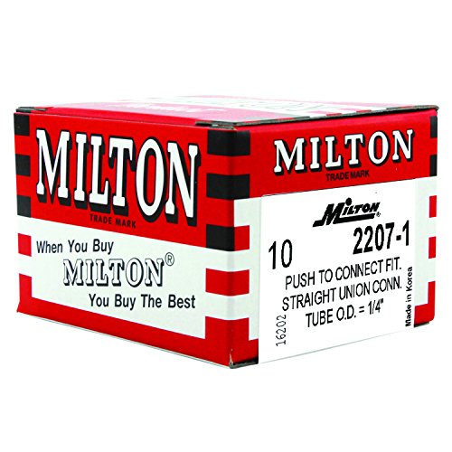 Milton 2207-1 1/4 OD Nyomja Csatlakozni Egyenesen Unió - Doboz 10