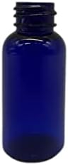 Természetes Gazdaságok 1 oz Kék Boston BPA MENTES Üveg - 8 Pack Üres utántölthető tartály - Illóolajok tisztítószerek -