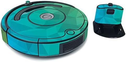 MightySkins Bőr iRobot Roomba 675 Max Lefedettség - Kék, Zöld, Sokszög | Védő, Tartós, Egyedi Vinyl Matrica wrap borító | Könnyű