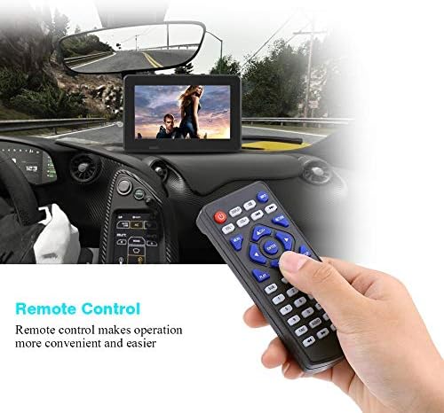 Hakeeta Mini Hordozható ATSC Digitális TV 1080P Autó Digitális TV Távirányító Támogatja AV in/Out, FM Rádió, SD & MMC-Kártya, illetve az USB-Eszközök(10inch)