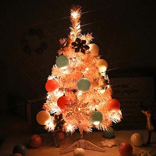 ZYZMH Mini karácsonyfa Karácsonyi Özönlött a Fenyőfa Ünnepi Asztali Dísz Dekoráció