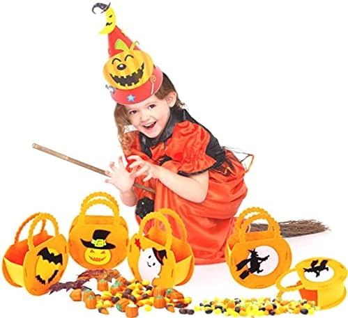 Halloween Nem szőtt Újrafelhasználható Táska Táskák Ajándék, Cukorkát, Csokit Vagy Csalunk Mini Méret