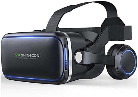 VR Kék Fény a Szem Védelme Szemüveg 3D-s Virtuális Valóság Sisak 7 hüvelykes, Nagy Képernyő Kompatibilis az iOS&Android 3D-s