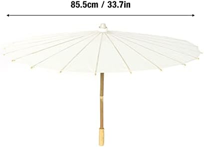 Vifemify Klasszikus Fehér Színű DIY Papír Esernyő Napernyő Esküvői Party Dekor Fotó Kellék Aranyos Esernyő Kard Esernyő Eszközök