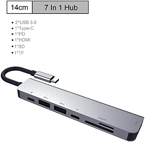 USB-C Hub C-Típusú 3.1 4K, HDMI-Kompatibilis RJ45, USB SD/TF Kártya Olvasó PD Gyors Töltés USB Dokkoló MacBook Air Pro PC HUB