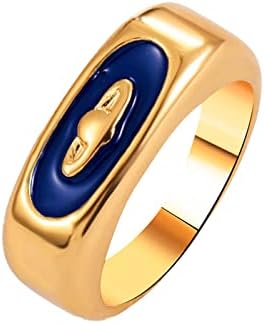 Temperamentum Gyűrű Szeretet Ölelés Gyűrű Női Divat Személyiség Gyűrű Egyszerű Női Gyűrűk Régi Iskola Gyűrűk (Kék, Egy Méret)