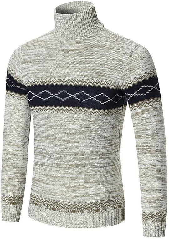 Férfi Pulóver Plus Size Garbós, Hosszú Ujjú Vékony Pulóver Sweatershirt Blúz Felső Pulóver Plusz Méretű Pulóver