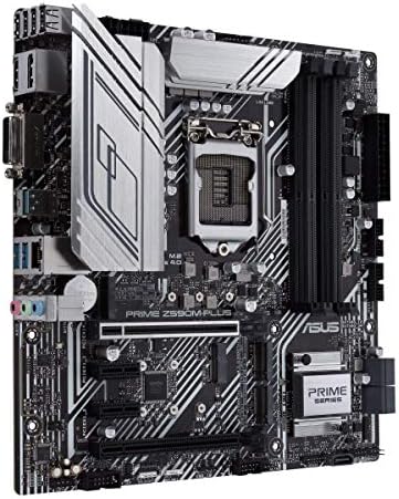 ASUS Prime Z590M-PLUSZ LGA 1200(Intel11th/10 Gen) microATX Alaplap (PCIe 4.0, 10 Power Szakaszában, 3X M. 2 Slot,Thunderbolt 4